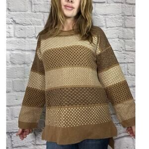 Gudren Sjoden Warm Wool Blend Preppy Sweater